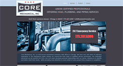 Desktop Screenshot of coremechanicalinc.com